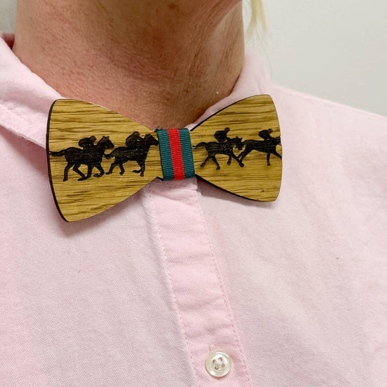 Kentucky Derby Wooden Bow Tie - A Taste of Kentucky