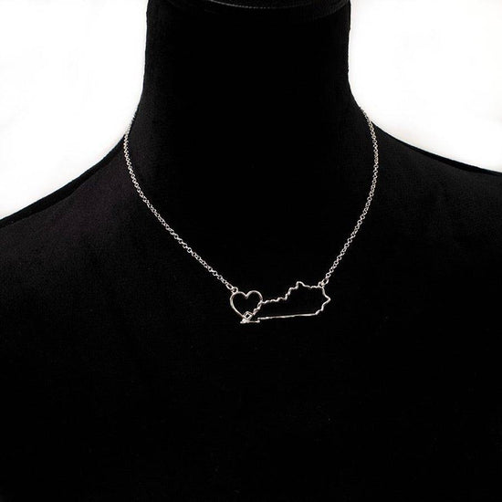 Kentucky Heart Necklace - A Taste of Kentucky