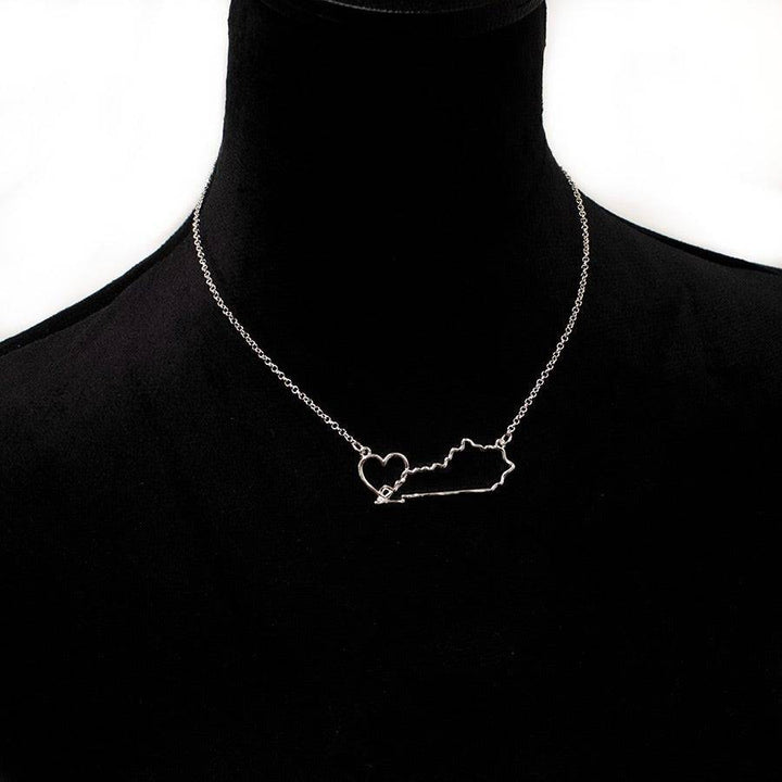 Kentucky Heart Necklace - A Taste of Kentucky