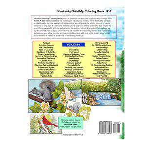 Kentucky Monthly Coloring Book - A Taste of Kentucky