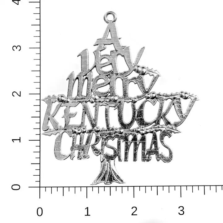 Merry Kentucky Christmas Ornament