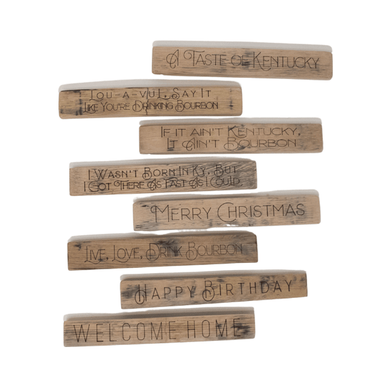 Kentucky Sayings Wooden Signs – Upcycled Barrel Staves - A Taste of Kentucky