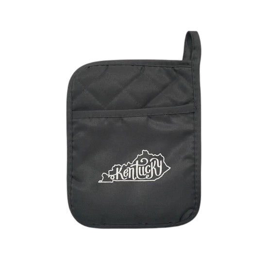 Black pouch with 'Kentucky' logo on a white background