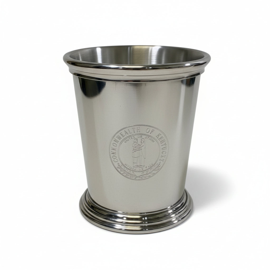 Salisbury Kentucky Mint Julep Cup | 9 oz. Polished Pewter | Multiple Designs - A Taste of Kentucky