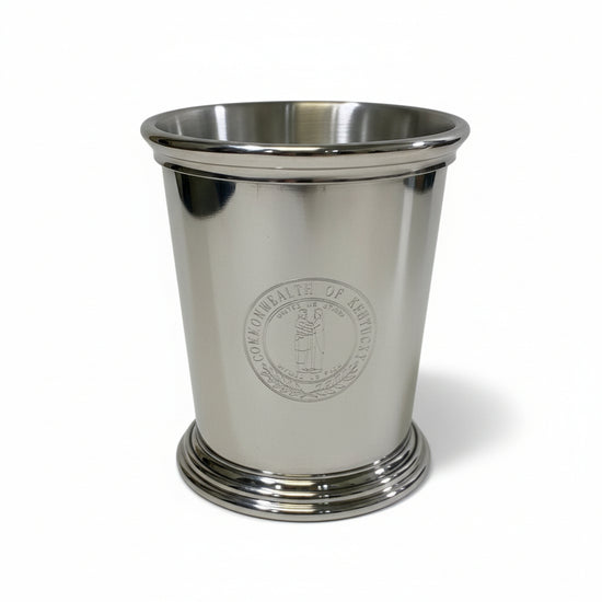Salisbury Kentucky Mint Julep Cup | 9 oz. Polished Pewter | Multiple Designs - A Taste of Kentucky