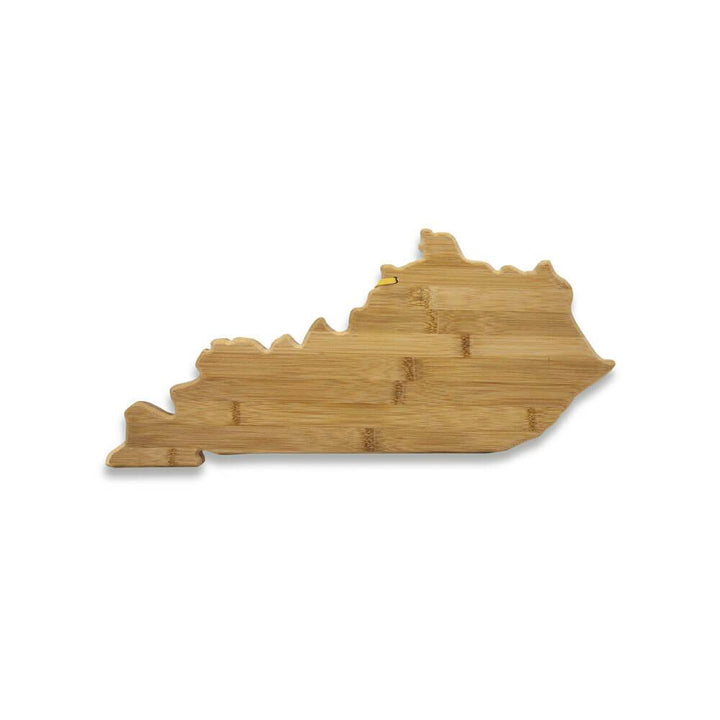Kentucky Shaped Bamboo Cutting & Serving Board - A Taste of Kentucky