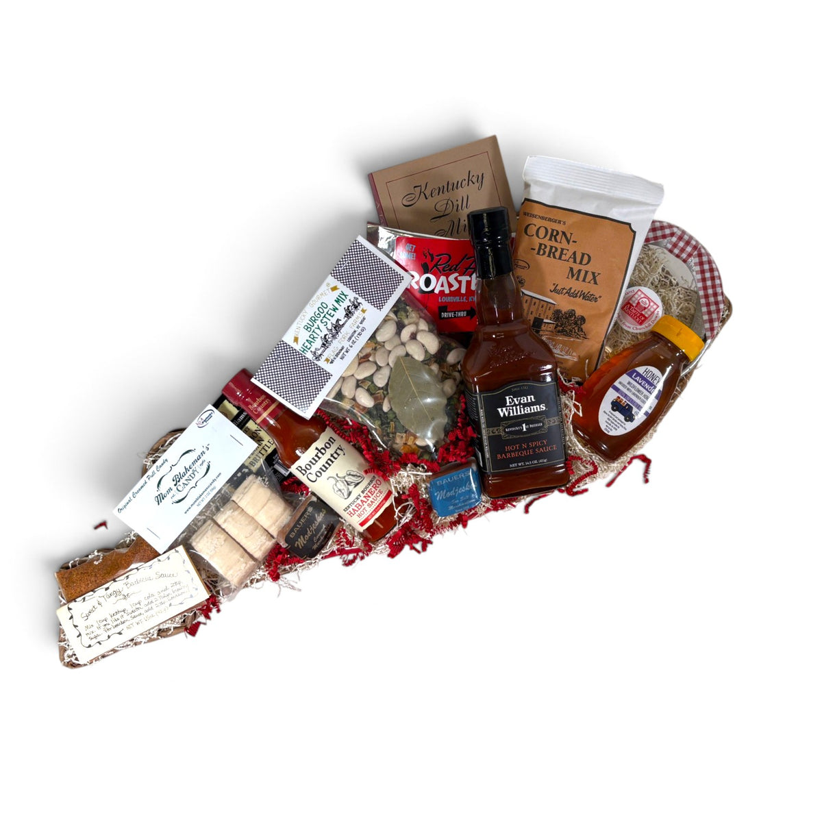 Kentucky Shaped Gift Basket - A Taste of Kentucky