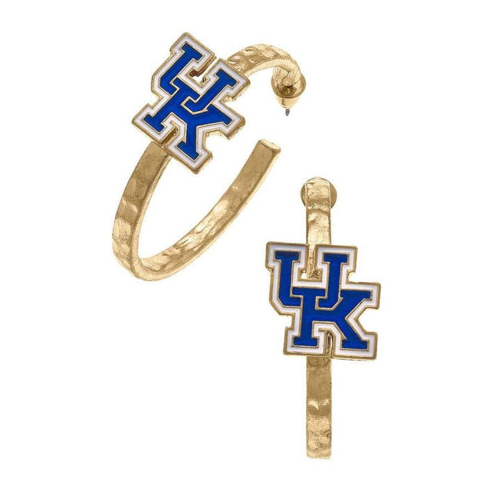 Kentucky Wildcats Enamel Logo Hoop Earrings - A Taste of Kentucky