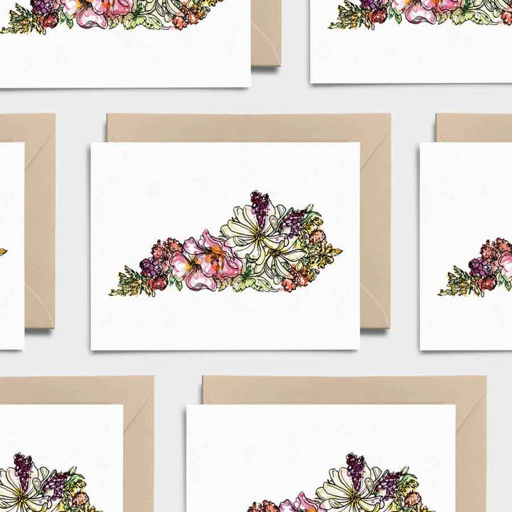 Kentucky Wildflower Note Card – Single Card with Envelope & Sticker - A Taste of Kentucky