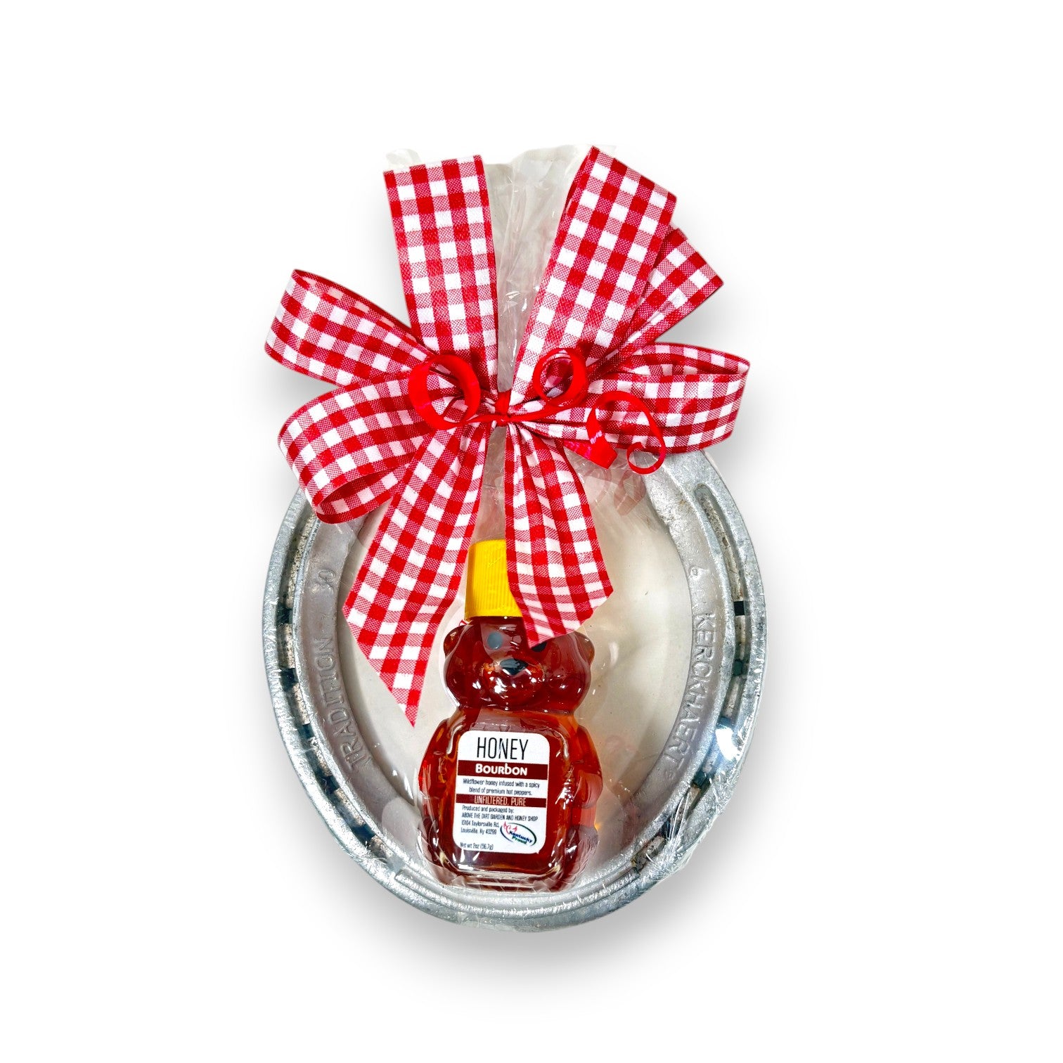 Kicked Up Horseshoe Gift with Mini Henson's Honey – Pick Your Kentucky Honey Flavor