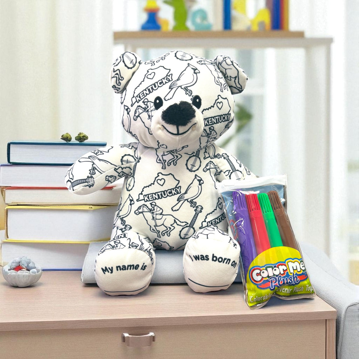 Color Me Bear Color Me Plush Kentucky Bear | Kids' Gift Set