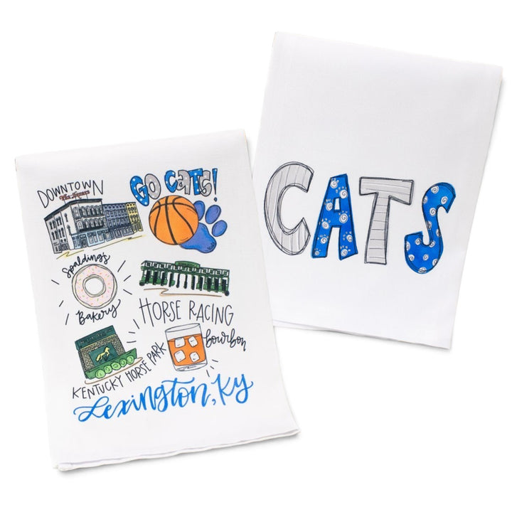 Lexington Tea Towels | Kentucky-Themed Kitchen Towels — CATS & Lexington Icons