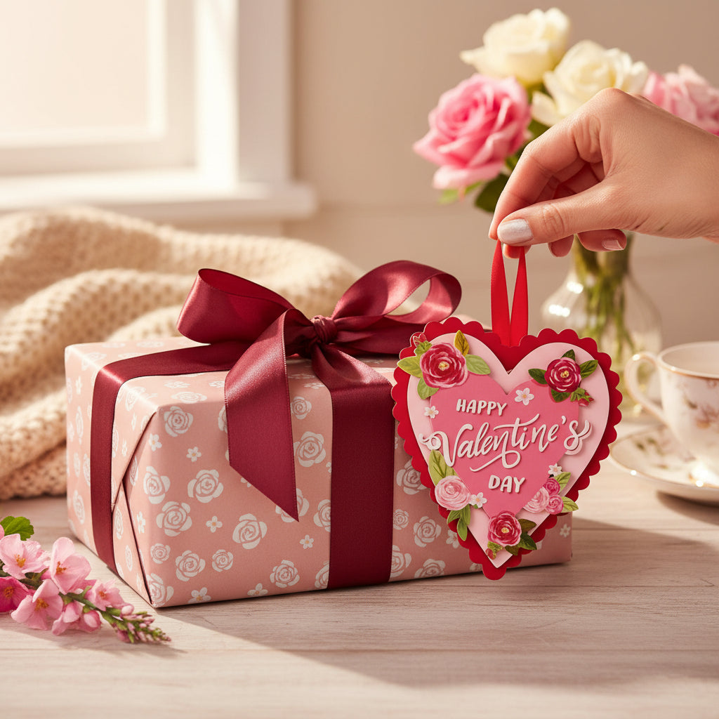 Valentine’s Heart Card | 3D Floral Greeting