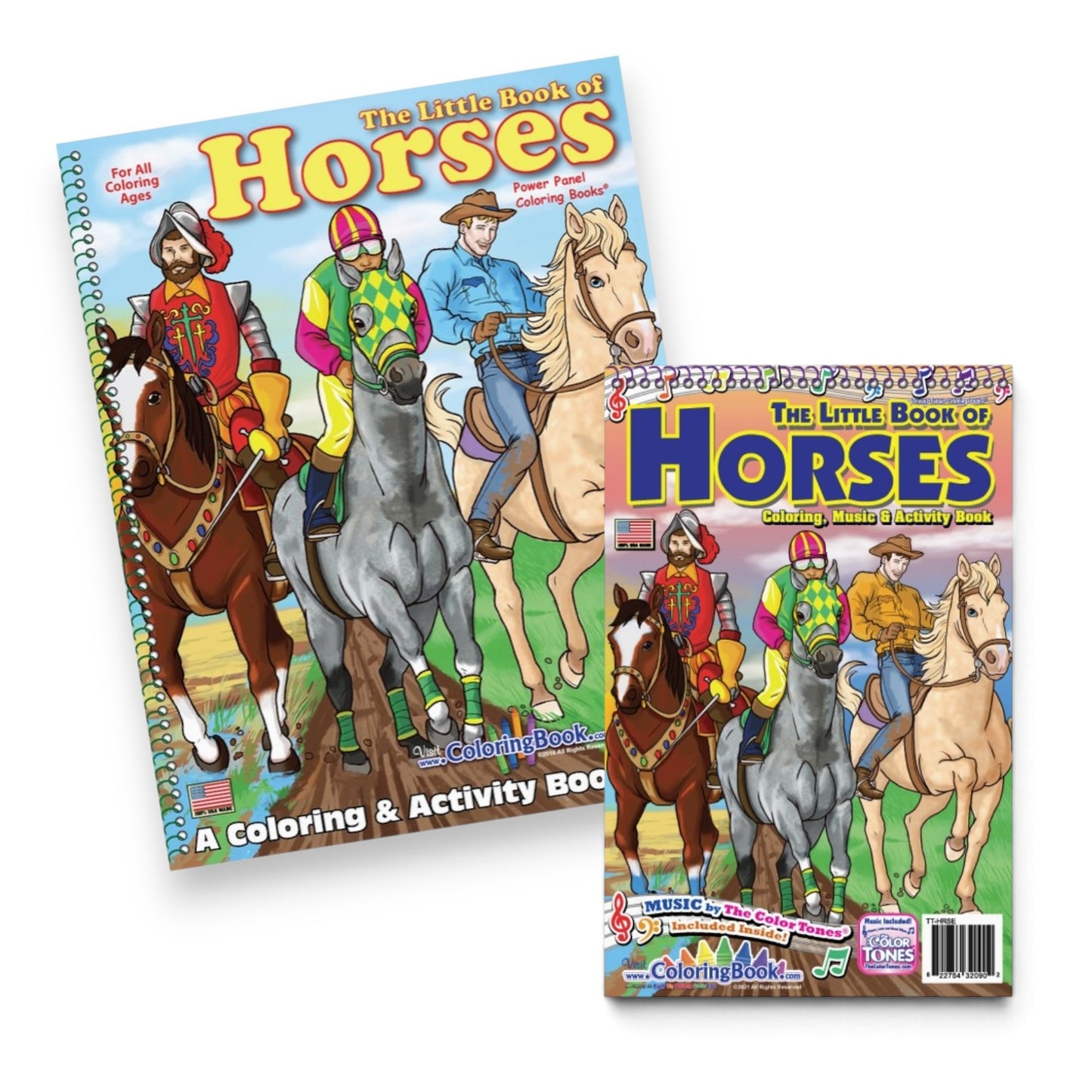 Little Book of Horses Coloring & Activity Book