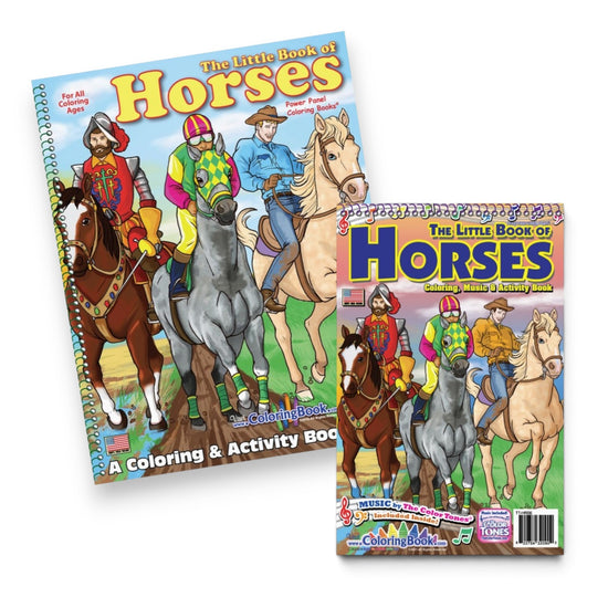 Little Book of Horses Coloring & Activity Book