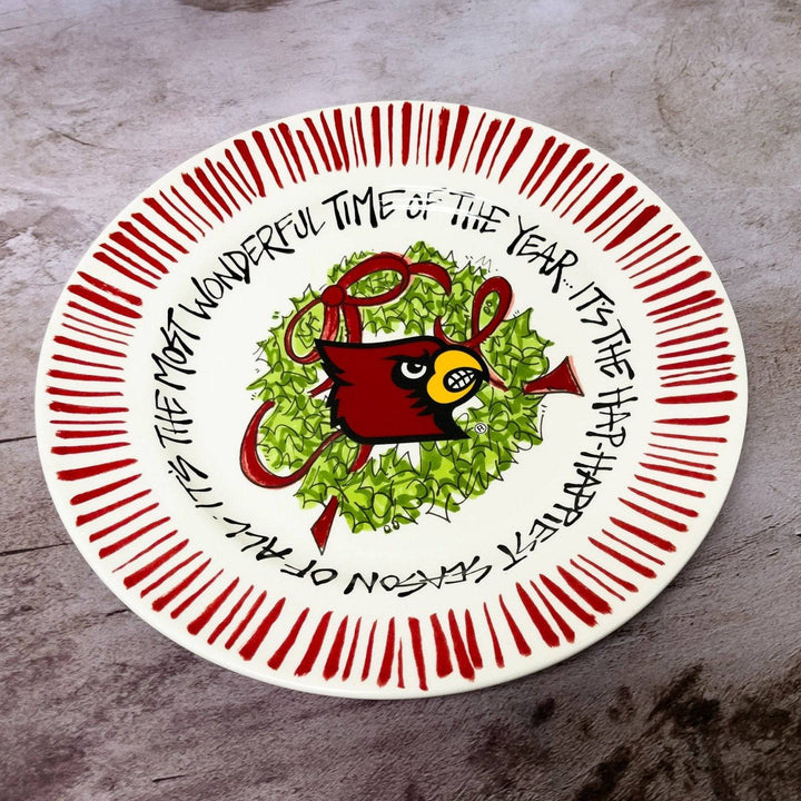 Louisville Cardinals Christmas Cookie Plate - A Taste of Kentucky