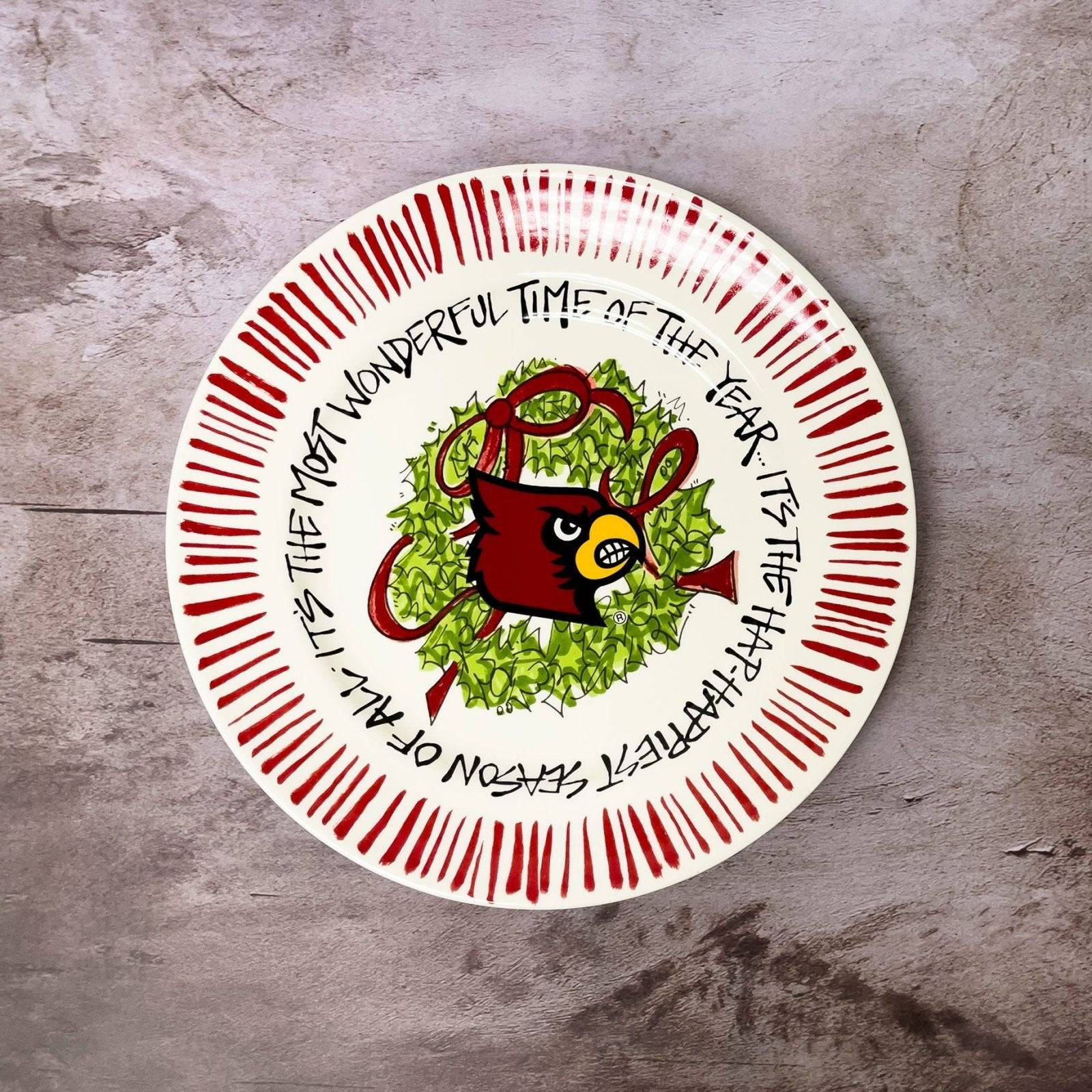 Louisville Cardinals Christmas Cookie Plate - A Taste of Kentucky