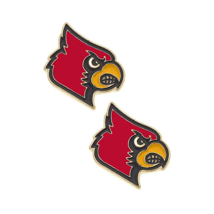 Louisville Cardinals Enamel Stud Earrings - A Taste of Kentucky