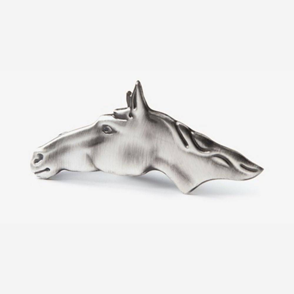 Love Your Neigh - Bor Antiqued Silver Tie Clip - A Taste of Kentucky