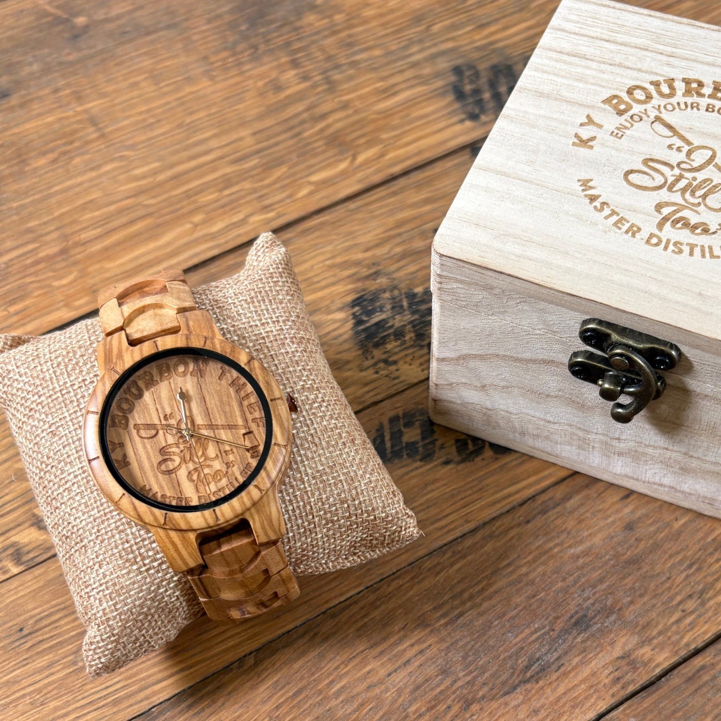 Master Distiller Bourbon Watch™ "The Thief" | First Kentucky Bourbon All-Wooden Watch