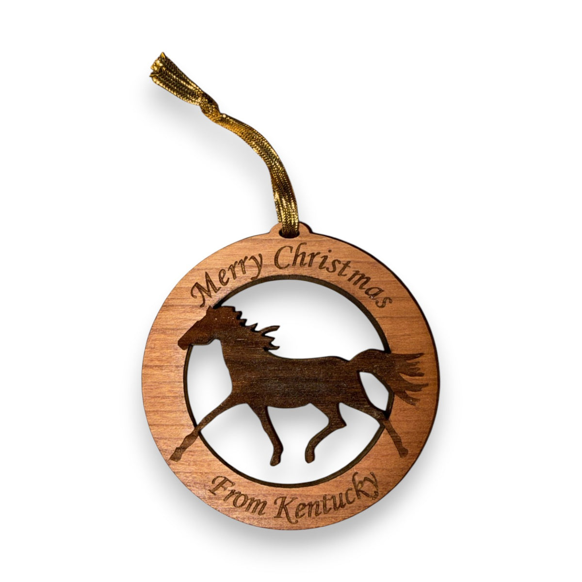 Laser Cut Wooden KY Themed Ornaments
