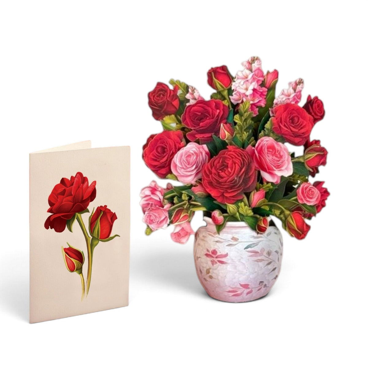 Mini Blooming Roses Paper Flower Bouquet - A Taste of Kentucky