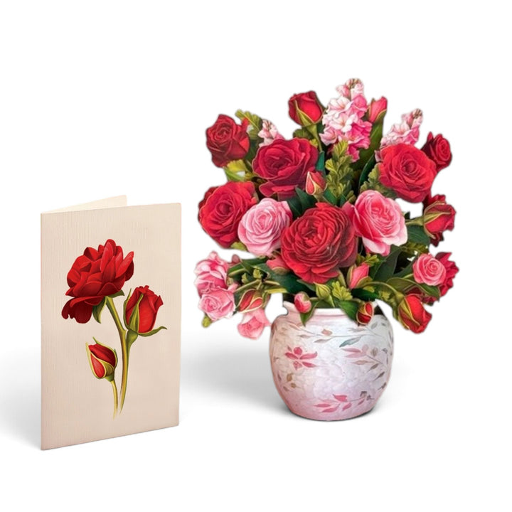 Mini Blooming Roses Paper Flower Bouquet - A Taste of Kentucky