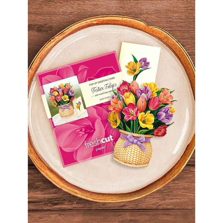 Mini Festive Tulips Paper Flower Bouquet - A Taste of Kentucky