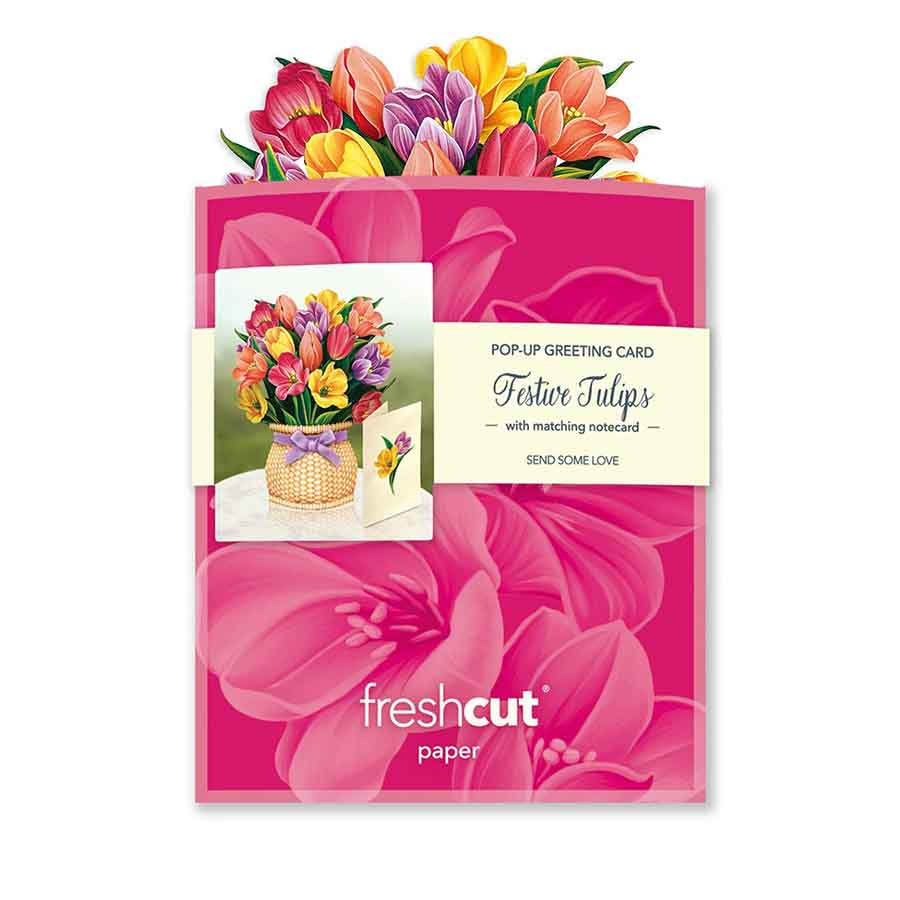 Mini Festive Tulips Paper Flower Bouquet - A Taste of Kentucky