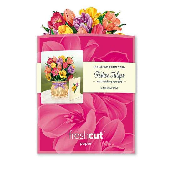 Mini Festive Tulips Paper Flower Bouquet - A Taste of Kentucky