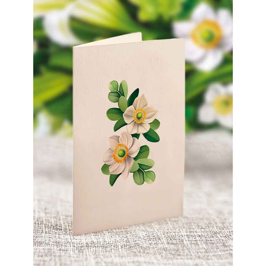 Mini Ivory & Sage Paper Flower Bouquet - A Taste of Kentucky