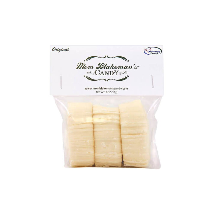 Packaged cookies with 'Mom Blakeman's' branding on a white background