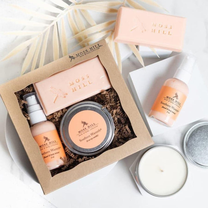 Moss Hill Spa Gift Set – Handmade Soap, Soy Candle, and Bath Lotion - A Taste of Kentucky