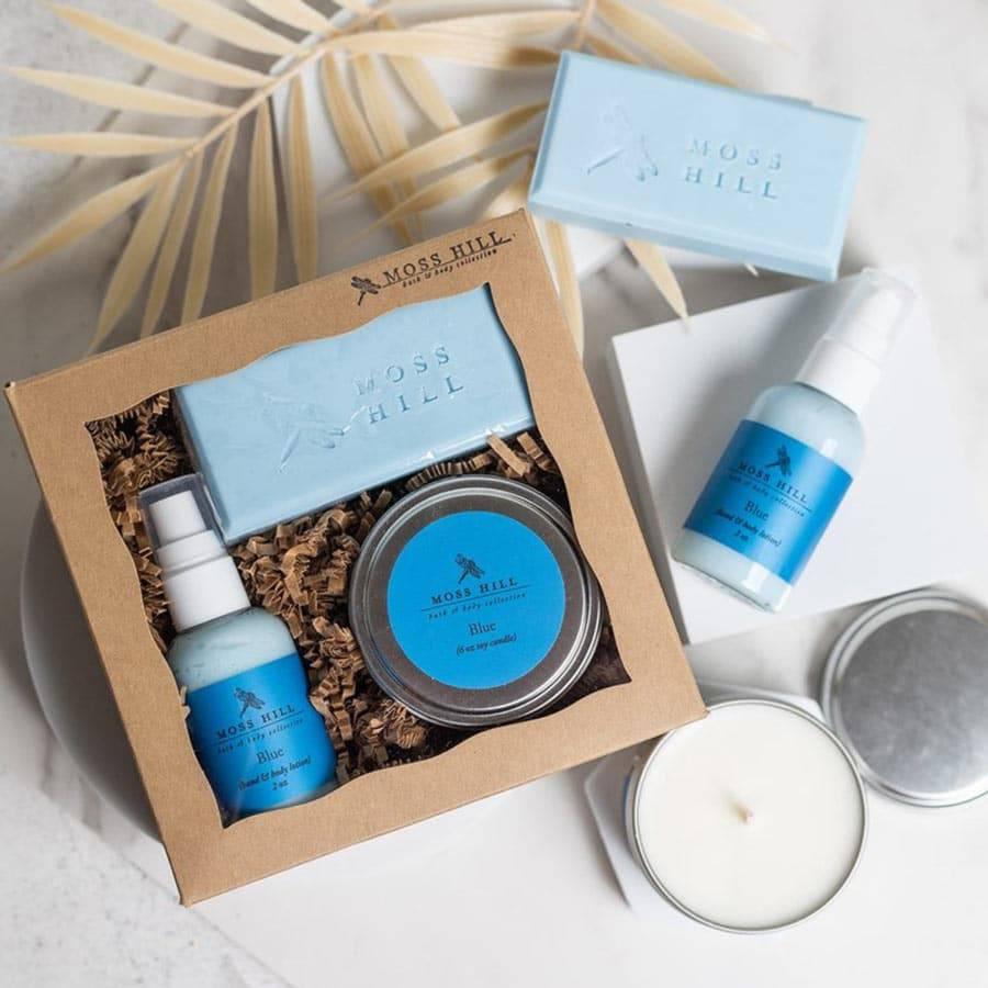 Moss Hill Spa Gift Set – Handmade Soap, Soy Candle, and Bath Lotion - A Taste of Kentucky
