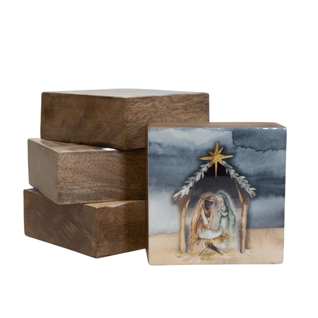 Nativity Wooden Block Collection - A Taste of Kentucky