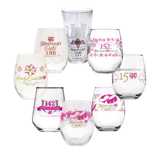 Kentucky Oaks Lily Glasses (2005–Present) | Choose Your Year
