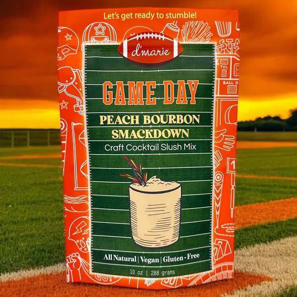 Peach Bourbon Smackdown Cocktail Slush - Game Day Cocktail - A Taste of Kentucky