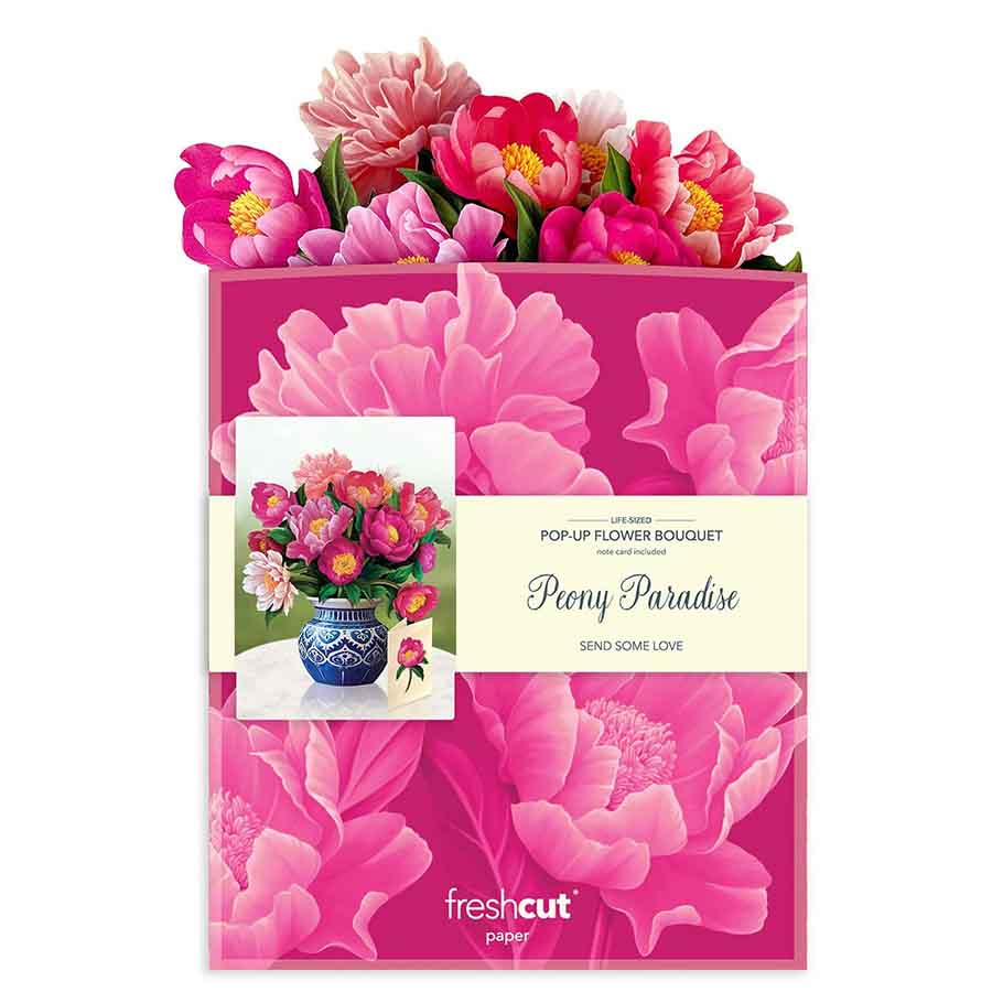 Peony Paradise Paper Flower Bouquet - A Taste of Kentucky
