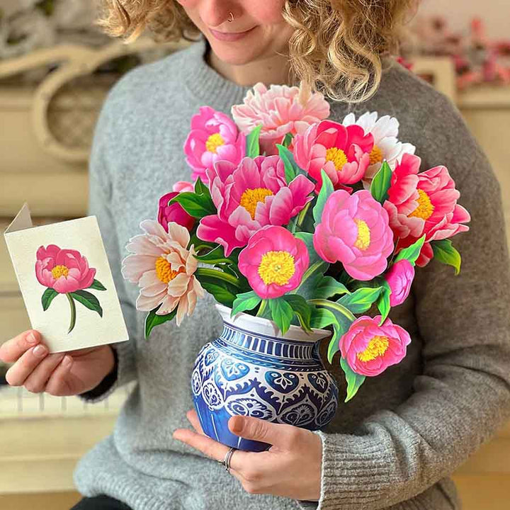 Peony Paradise Paper Flower Bouquet - A Taste of Kentucky