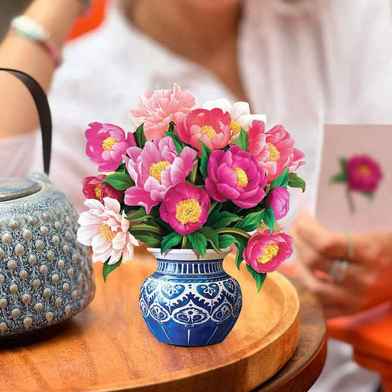 Peony Paradise Paper Flower Bouquet - A Taste of Kentucky