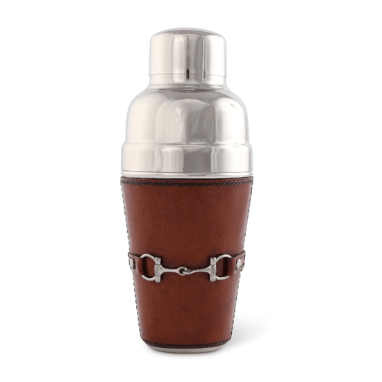 Premium Genuine Leather Equestrian Bit Cocktail Shaker - A Taste of Kentucky
