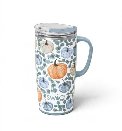 Swig Life Pumpkin Grove Collection | Insulated Mega Mug 40oz, Travel Mug 22oz, or Iced Cup Coolie