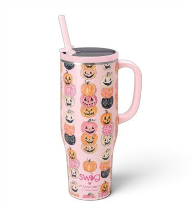Swig Life Pumpkin Stacks Collection | Insulated Mega Mug 40oz, Travel Mug 22oz, Party Cup Sipper 14oz, or Iced Cup Coolie