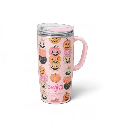 Swig Life Pumpkin Stacks Collection | Insulated Mega Mug 40oz, Travel Mug 22oz, Party Cup Sipper 14oz, or Iced Cup Coolie
