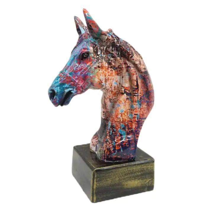 Resin Horse Head Sculpture - A Taste of Kentucky
