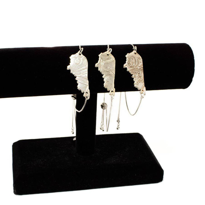 Silver Kentucky Shape Adjustable Bracelet - A Taste of Kentucky