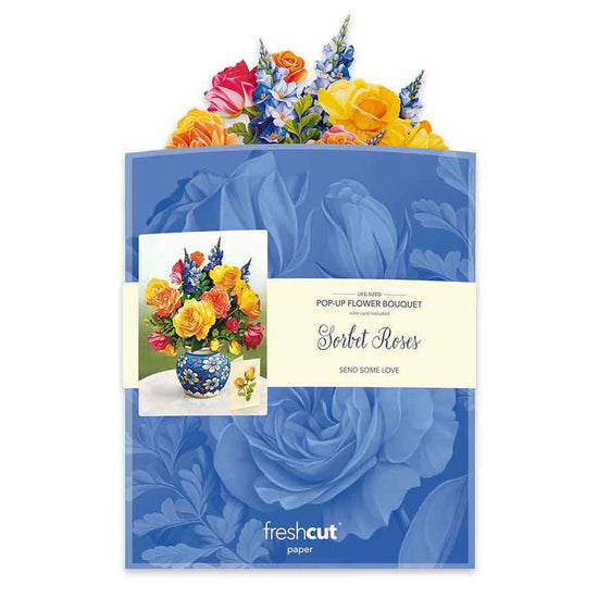 Sorbet Roses Paper Flower Bouquet - A Taste of Kentucky