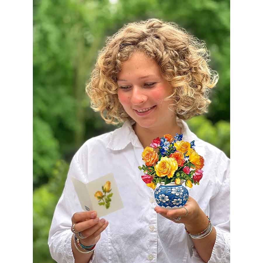 Sorbet Roses Paper Flower Bouquet - A Taste of Kentucky
