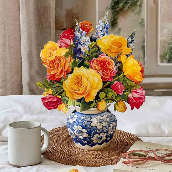 Sorbet Roses Paper Flower Bouquet - A Taste of Kentucky