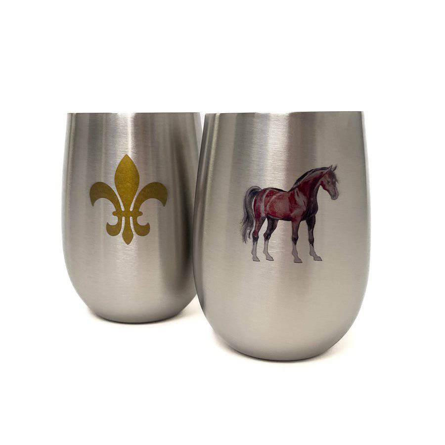 Stainless Steel Stemless Wine Glass - A Taste of Kentucky